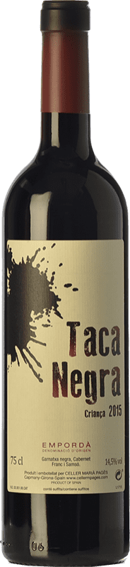 10,95 € Free Shipping | Red Wine Marià Pagès Taca Negra Crianza — Aged D.O. Empordà Catalonia Spain Merlot, Garnacha — Grenache, Cabernet Sauvignon Bottle 75 cl