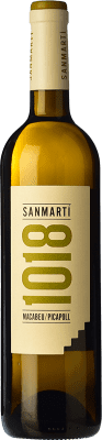 11,95 € 免费送货 | 白酒 Sanmartí 1018 Macabeu i Picapoll 岁 D.O. Pla de Bages 加泰罗尼亚 西班牙 Macabeo, Picapoll 瓶子 75 cl