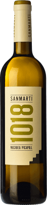 11,95 € Free Shipping | White wine Sanmartí 1018 Macabeu i Picapoll Aged D.O. Pla de Bages Catalonia Spain Macabeo, Picapoll Bottle 75 cl