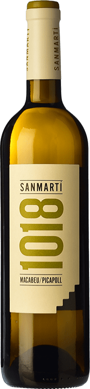 12,95 € Envoi gratuit | Vin blanc Sanmartí 1018 Macabeu i Picapoll Crianza D.O. Pla de Bages Catalogne Espagne Macabeo, Picapoll Bouteille 75 cl