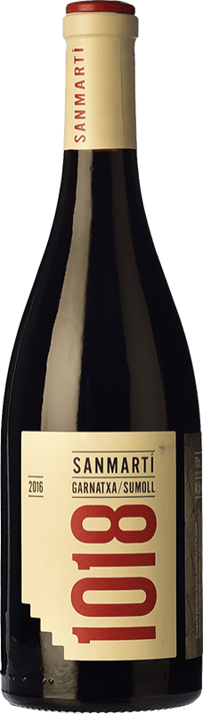 19,95 € Free Shipping | Red Wine Sanmartí 1018 Garnatxa i Sumoll Crianza — Aged D.O. Pla de Bages Catalonia Spain Garnacha — Grenache Bottle 75 cl