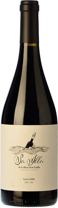 35,95 € Free Shipping | Red Wine Guilla Sa Illa Crianza — Aged D.O. Empordà Catalonia Spain Cariñena — Carignan Bottle 75 cl