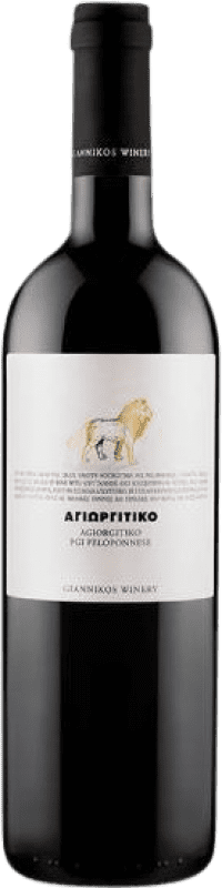 27,95 € Envío gratis | Vino tinto Giannikos Winery Lion I.G. Peloponeso Peloponeso Grecia Mavro Botella 75 cl