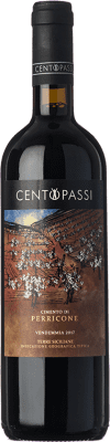 18,95 € Envío gratis | Vino Tinto Centopassi Cimento I.G.T. Terre Siciliane Sicilia Italia Perricone Eco — Ecológico 75 cl