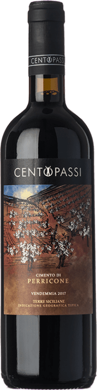 12,95 € Free Shipping | Red wine Centopassi Cimento I.G.T. Terre Siciliane Sicily Italy Perricone Bottle 75 cl