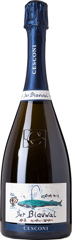 52,95 € Kostenloser Versand | Weißer Sekt Cesconi Blauwal Extra Brut Reserve D.O.C. Trento Trentino-Südtirol Italien Chardonnay Flasche 75 cl