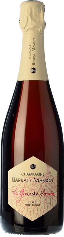 72,95 € Envio grátis | Espumante rosé Barrat Masson La Grande Homée Rosé Brut Nature A.O.C. Champagne Champagne França Pinot Preto Garrafa 75 cl