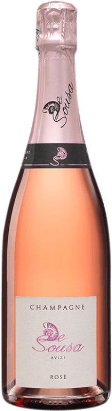 86,95 € Free Shipping | Rosé sparkling De Sousa Rosé Brut A.O.C. Champagne Champagne France Pinot Black, Chardonnay Bottle 75 cl