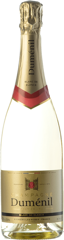 39,95 € Kostenloser Versand | Weißer Sekt Duménil Blanc de Blancs 1er Cru Brut A.O.C. Champagne Champagner Frankreich Chardonnay Flasche 75 cl