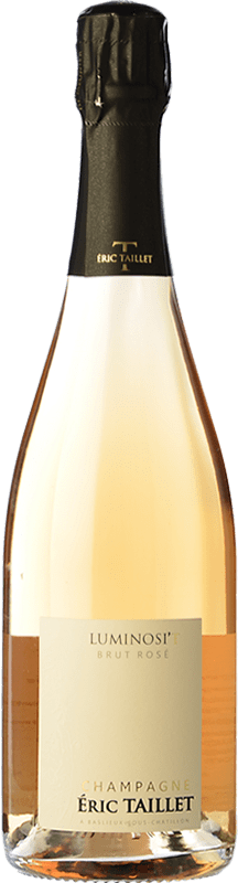 39,95 € 免费送货 | 桃红起泡酒 Eric Taillet Luminosi'T Extra Brut — 特干型起泡酒 Rosé — 桃红葡萄酒 A.O.C. Champagne 香槟酒 法国 Pinot Noir — 黑皮诺, Pinot Meunier — 黑皮诺·莫尼耶 75 cl