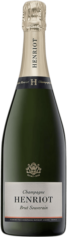 54,95 € Envío gratis | Espumoso blanco Henriot Souverain Brut A.O.C. Champagne Champagne Francia Pinot Negro, Chardonnay, Pinot Meunier Botella 75 cl