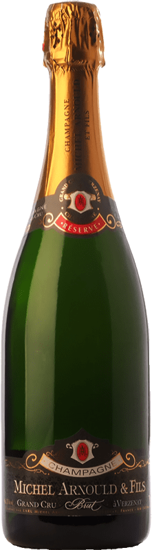 31,95 € Envio grátis | Espumante branco Michel Arnould Grand Cru Reserva A.O.C. Champagne Champagne França Pinot Preto, Chardonnay Garrafa 75 cl