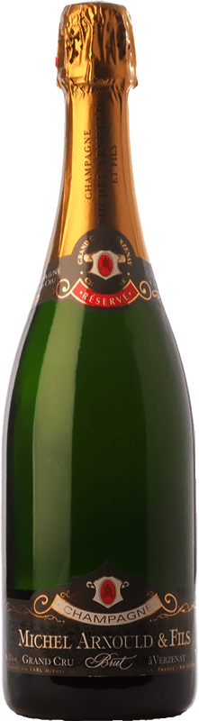 32,95 € Envoi gratuit | Vin Mousseux Blanc Michel Arnould Grand Cru Réserve A.O.C. Champagne Champagne France Pinot Noir, Chardonnay Bouteille 75 cl