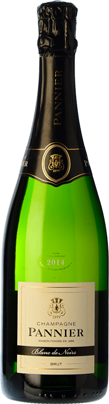 49,95 € Kostenloser Versand | Weißer Sekt Pannier Blanc de Noirs Brut A.O.C. Champagne Champagner Frankreich Spätburgunder Flasche 75 cl