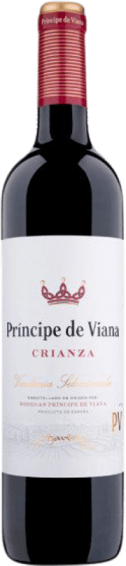 4,95 € Free Shipping | Red wine Príncipe de Viana Aged D.O. Navarra Navarre Spain Tempranillo, Merlot, Cabernet Sauvignon Bottle 75 cl