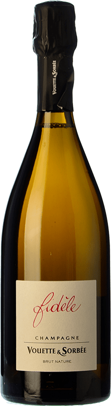 64,95 € Envoi gratuit | Vin Mousseux Blanc Vouette & Sorbee Fidele Extra Brut Cuvée A.O.C. Champagne Champagne France Pinot Noir Eco — Biologique Bouteille 75 cl