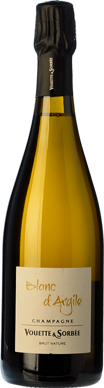 79,95 € Kostenloser Versand | Weißer Sekt Vouette & Sorbee Blanc d'Argile Extra Brut A.O.C. Champagne Champagner Frankreich Chardonnay Flasche 75 cl