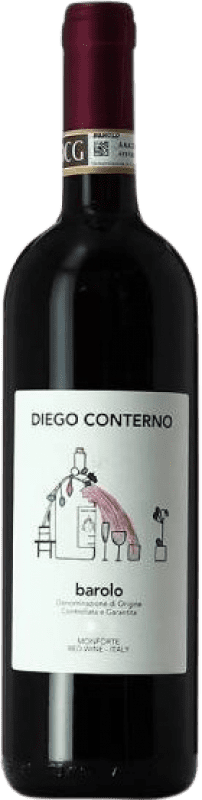 45,95 € Бесплатная доставка | Красное вино Diego Conterno D.O.C.G. Barolo Пьемонте Италия Nebbiolo бутылка 75 cl