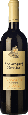 10,95 € Envio grátis | Vinho tinto Château de Beauregard Mirouze Campana Rouge Jovem I.G.P. Vin de Pays Languedoc Languedoc França Syrah, Grenache Garrafa 75 cl