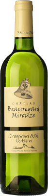 12,95 € Envio grátis | Vinho branco Château de Beauregard Mirouze Campana Blanc I.G.P. Vin de Pays Languedoc Languedoc França Roussanne, Marsanne Garrafa 75 cl