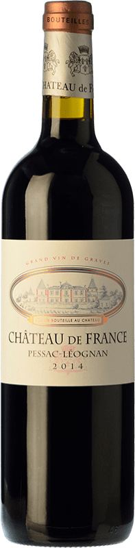 35,95 € Envoi gratuit | Vin rouge Château de France Crianza A.O.C. Pessac-Léognan Bordeaux France Merlot, Cabernet Sauvignon Bouteille 75 cl