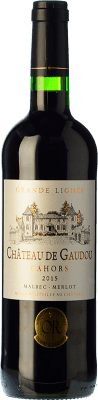 13,95 € Kostenloser Versand | Rotwein Château de Gaudou Grande Lignée Crianza — Kurze Fassreifung A.O.C. Cahors Piemont Frankreich Merlot, Malbec Flasche 75 cl