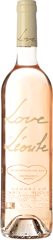 13,95 € Envio grátis | Vinho rosé Château de Léoube Love Jovem A.O.C. Côtes de Provence Provença França Grenache, Mourvèdre, Cinsault Garrafa 75 cl
