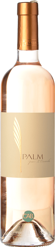 10,95 € Kostenloser Versand | Rosé-Wein Château de l'Escarelle PALM Rosé Jung Provence Frankreich Merlot, Grenache, Caladoc Flasche 75 cl