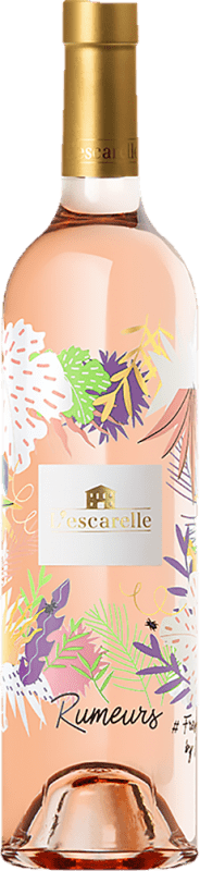 14,95 € Free Shipping | Rosé wine Château de l'Escarelle Rumeurs Rosé Young Provence France Syrah, Grenache, Cinsault Bottle 75 cl