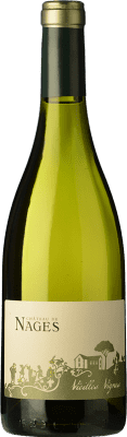 15,95 € Бесплатная доставка | Белое вино Château de Nages Vieilles Vignes Blanco A.O.C. Costières de Nîmes Рона Франция Grenache White, Roussanne, Viognier, Clairette Blanche бутылка 75 cl