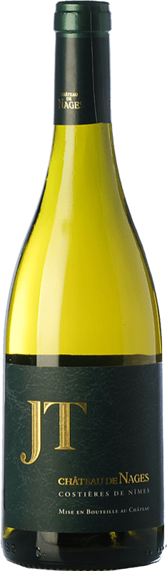 21,95 € Envoi gratuit | Vin Blanc Château de Nages JT Crianza A.O.C. Costières de Nîmes Rhône France Garnacha — Grenache, Roussanne, Viognier Eco — Biologique Bouteille 75 cl
