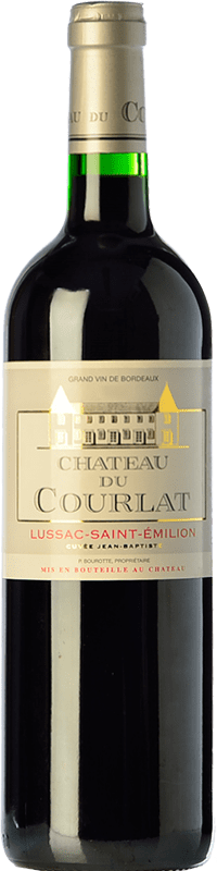 29,95 € Бесплатная доставка | Красное вино Château du Courlat Jean Baptiste Cuvée Резерва A.O.C. Saint-Émilion Бордо Франция Merlot — Мерло, Cabernet Franc — Каберне Фран 75 cl