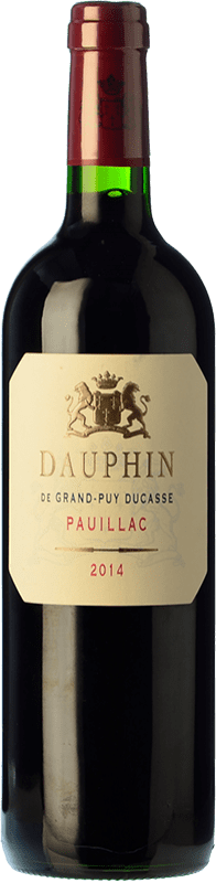 35,95 € Бесплатная доставка | Красное вино Château Grand-Puy Ducasse Dauphin Ducasse старения A.O.C. Pauillac Бордо Франция Merlot, Cabernet Sauvignon бутылка 75 cl