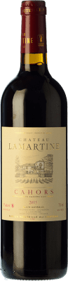 13,95 € 免费送货 | 红酒 Château Lamartine 年轻的 A.O.C. Cahors 皮埃蒙特 法国 Merlot, Malbec 瓶子 75 cl