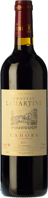 13,95 € Spedizione Gratuita | Vino rosso Château Lamartine Giovane A.O.C. Cahors Piemonte Francia Merlot, Malbec Bottiglia 75 cl