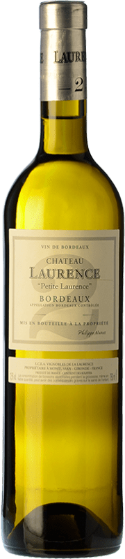 14,95 € Envío gratis | Vino blanco Château Laurence Petite Laurence Blanc A.O.C. Bordeaux Supérieur Burdeos Francia Sauvignon Blanca Botella 75 cl