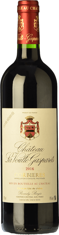 13,95 € Бесплатная доставка | Красное вино Château La Voulte Gasparets Cuvée Резерв I.G.P. Vin de Pays Languedoc Лангедок Франция Syrah, Grenache, Monastrell, Carignan бутылка 75 cl