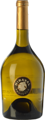 39,95 € Envío gratis | Vino blanco Château Miraval Blanc A.O.C. Côtes de Provence Provence Francia Rolle Botella 75 cl