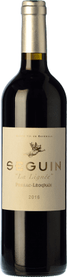 32,95 € Free Shipping | Red wine Château Seguin Seguin La Lignée Aged A.O.C. Pessac-Léognan Bordeaux France Merlot, Cabernet Sauvignon Bottle 75 cl