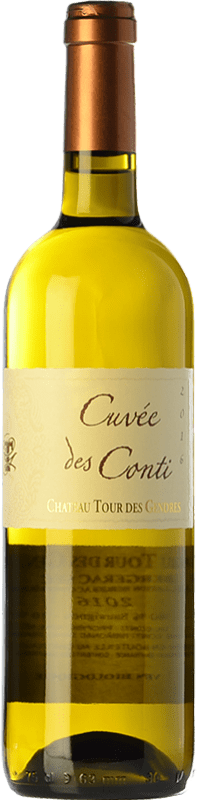 19,95 € Spedizione Gratuita | Vino Bianco Château Tour des Gendres Conti Cuvée A.O.C. Bergerac Francia Sémillon, Muscadelle, Sauvignon Bottiglia 75 cl