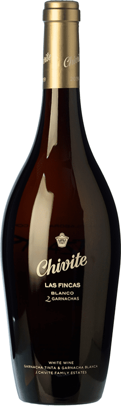 15,95 € 免费送货 | 白酒 Chivite Las Fincas Blanco 岁 I.G.P. Vino de la Tierra 3 Riberas 西班牙 Grenache, Grenache White 瓶子 75 cl