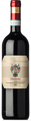 27,95 € Бесплатная доставка | Красное вино Piccolomini d'Aragona Rossofonte D.O.C. Rosso di Montalcino Тоскана Италия Sangiovese бутылка 75 cl