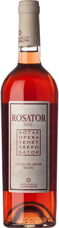 16,95 € 免费送货 | 玫瑰酒 Cianfagna Rosato D.O.C. Molise 莫利塞 意大利 Tintilla 瓶子 75 cl