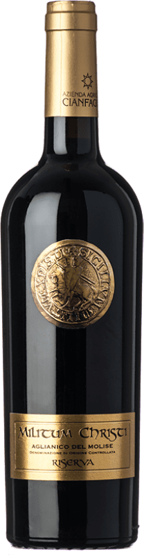 25,95 € Бесплатная доставка | Красное вино Cianfagna Militum Christi Резерв D.O.C. Molise Молизе Италия Aglianico бутылка 75 cl