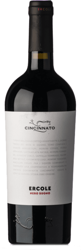 14,95 € 免费送货 | 红酒 Cincinnato Nero Buono Ercole I.G.T. Lazio 拉齐奥 意大利 瓶子 75 cl