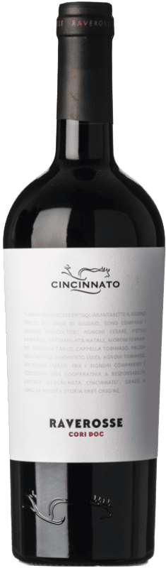 11,95 € Free Shipping | Red wine Cincinnato Raverosse D.O.C. Cori Lazio Italy Montepulciano, Cesanese Bottle 75 cl