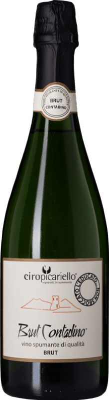 26,95 € Envio grátis | Espumante branco Ciro Picariello Contadino L'Educato Brut I.G.T. Campania Campania Itália Fiano Garrafa 75 cl