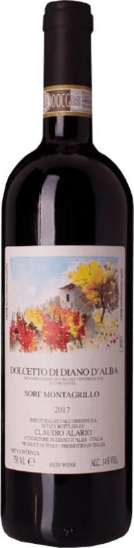 11,95 € 免费送货 | 红酒 Claudio Alario Sorì Montagrillo D.O.C. Dolcetto di Diano d'Alba - Diano d'Alba Carema 皮埃蒙特 意大利 Dolcetto 瓶子 75 cl