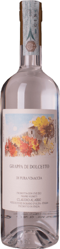 28,95 € Бесплатная доставка | Граппа Claudio Alario Dolcetto I.G.T. Grappa Piemontese Пьемонте Италия 70 cl
