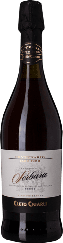 10,95 € Free Shipping | Red Wine Cleto Chiarli Seco — Dry Centenario — Centenary D.O.C. Lambrusco di Sorbara Emilia-Romagna Italy Lambrusco 75 cl